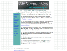 Tablet Screenshot of airdiagnostics.com